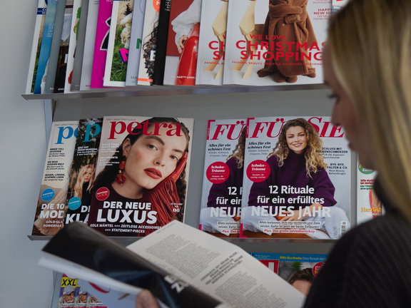Overview of all magazine titles and digital brands