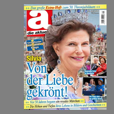 Aktualisierte Teilauflage: „die aktuelle“ feiert 50-jähriges Thronjubiläum von Königin Silvia von Schweden