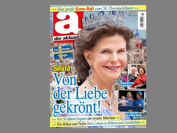 Aktualisierte Teilauflage: „die aktuelle“ feiert 50-jähriges Thronjubiläum von Königin Silvia von Schweden